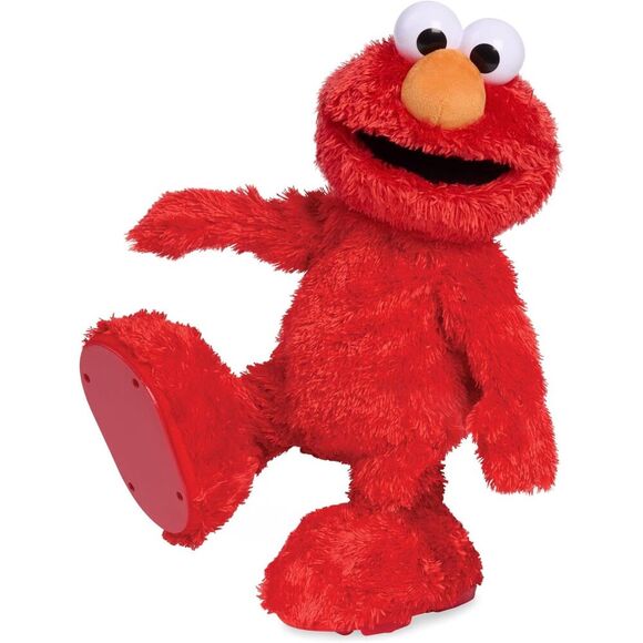 14” Sesame Street Hokey Pokey Elmo Bilingual Stuffed Animal for Pretend Play